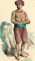 An illustration from Usi e costumi sociali, politici e religiosi di tutti i popoli del mondo : da documenti autentici e dai viaggi migliori e più recenti (1844)