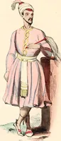 An illustration from Usi e costumi sociali, politici e religiosi di tutti i popoli del mondo : da documenti autentici e dai viaggi migliori e più recenti (1844)