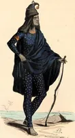 An illustration from Usi e costumi sociali, politici e religiosi di tutti i popoli del mondo : da documenti autentici e dai viaggi migliori e più recenti (1844)