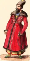 An illustration from Usi e costumi sociali, politici e religiosi di tutti i popoli del mondo : da documenti autentici e dai viaggi migliori e più recenti (1844)