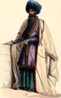 An illustration from Usi e costumi sociali, politici e religiosi di tutti i popoli del mondo : da documenti autentici e dai viaggi migliori e più recenti (1844)