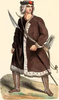 An illustration from Usi e costumi sociali, politici e religiosi di tutti i popoli del mondo : da documenti autentici e dai viaggi migliori e più recenti (1844)