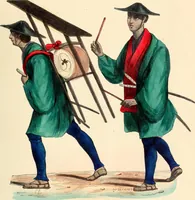 An illustration from Usi e costumi sociali, politici e religiosi di tutti i popoli del mondo : da documenti autentici e dai viaggi migliori e più recenti (1844)