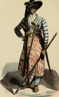 An illustration from Usi e costumi sociali, politici e religiosi di tutti i popoli del mondo : da documenti autentici e dai viaggi migliori e più recenti (1844)
