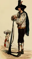 An illustration from Usi e costumi sociali, politici e religiosi di tutti i popoli del mondo : da documenti autentici e dai viaggi migliori e più recenti (1844)