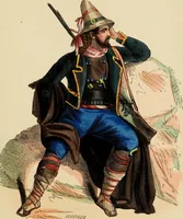 Picture 49 of 77 from Usi e costumi sociali, politici e religiosi di tutti i popoli del mondo : da documenti autentici e dai viaggi migliori e più recenti (1844), leaf 448