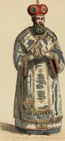 Picture 3 of 77 from Usi e costumi sociali, politici e religiosi di tutti i popoli del mondo : da documenti autentici e dai viaggi migliori e più recenti (1844), leaf 45