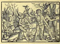 Picture 5 of 9 from Uslegung der Mercarthen oder Cartha marina : darin man sehen mag, wo einer in der wellt sey, vnd wo ein yetlich Landt, Wasser, vnd Stadt gelegen ist. Das alles in dem Büchlin zůfinden (1527), leaf 42
