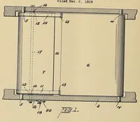 An illustration from U.S. patents covering time keeping mechanisms (1923)
