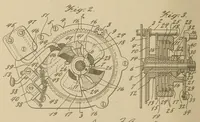 Picture 11 of 20 from U.S. patents covering time keeping mechanisms (1923), leaf 626