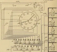 Picture 15 of 20 from U.S. patents covering time keeping mechanisms (1923), leaf 864