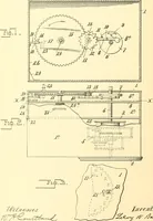An illustration from U.S. patents covering time keeping mechanisms (1892)