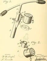 An illustration from U.S. patents covering time keeping mechanisms (1892)