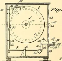 An illustration from U.S. patents covering time keeping mechanisms (1892)
