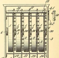 An illustration from U.S. patents covering time keeping mechanisms (1892)