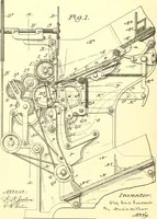 An illustration from U.S. patents covering time keeping mechanisms (1892)