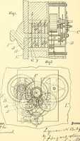 An illustration from U.S. patents covering time keeping mechanisms (1892)