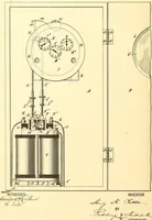 An illustration from U.S. patents covering time keeping mechanisms (1892)