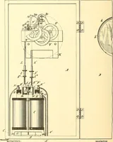 An illustration from U.S. patents covering time keeping mechanisms (1892)