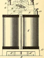 An illustration from U.S. patents covering time keeping mechanisms (1892)
