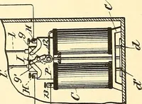 An illustration from U.S. patents covering time keeping mechanisms (1892)