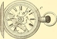 An illustration from U.S. patents covering time keeping mechanisms (1892)