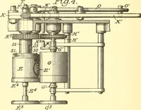 An illustration from U.S. patents covering time keeping mechanisms (1892)