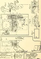 An illustration from U.S. patents covering time keeping mechanisms (1892)
