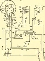 An illustration from U.S. patents covering time keeping mechanisms (1892)
