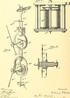 An illustration from U.S. patents covering time keeping mechanisms (1892)