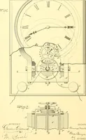 An illustration from U.S. patents covering time keeping mechanisms (1892)