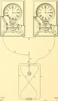 An illustration from U.S. patents covering time keeping mechanisms (1892)