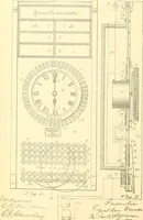 An illustration from U.S. patents covering time keeping mechanisms (1892)