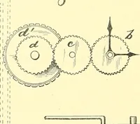 An illustration from U.S. patents covering time keeping mechanisms (1892)