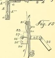 An illustration from U.S. patents covering time keeping mechanisms (1892)