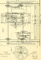 An illustration from U.S. patents covering time keeping mechanisms (1892)
