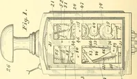An illustration from U.S. patents covering time keeping mechanisms (1892)