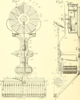 An illustration from U.S. patents covering time keeping mechanisms (1892)