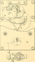 An illustration from U.S. patents covering time keeping mechanisms (1892)