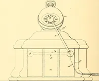 An illustration from U.S. patents covering time keeping mechanisms (1892)