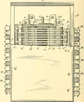An illustration from U.S. patents covering time keeping mechanisms (1892)