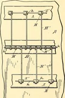 An illustration from U.S. patents covering time keeping mechanisms (1892)