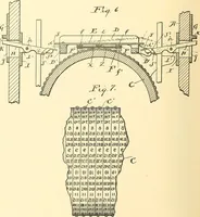 An illustration from U.S. patents covering time keeping mechanisms (1892)