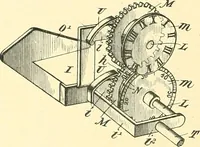 An illustration from U.S. patents covering time keeping mechanisms (1892)