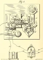An illustration from U.S. patents covering time keeping mechanisms (1892)