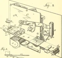An illustration from U.S. patents covering time keeping mechanisms (1892)