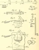 An illustration from U.S. patents covering time keeping mechanisms (1892)