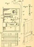 An illustration from U.S. patents covering time keeping mechanisms (1892)