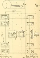 An illustration from U.S. patents covering time keeping mechanisms (1892)