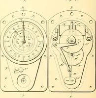 An illustration from U.S. patents covering time keeping mechanisms (1892)